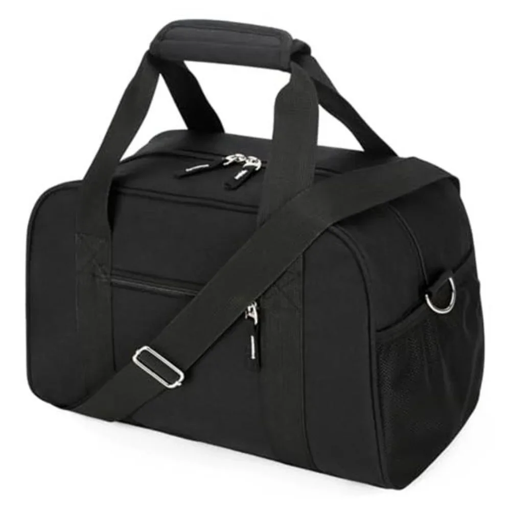 Small Gym Bag Mini Duffle Bag 14 Inch Travel Sports Carry On Lightweight Black